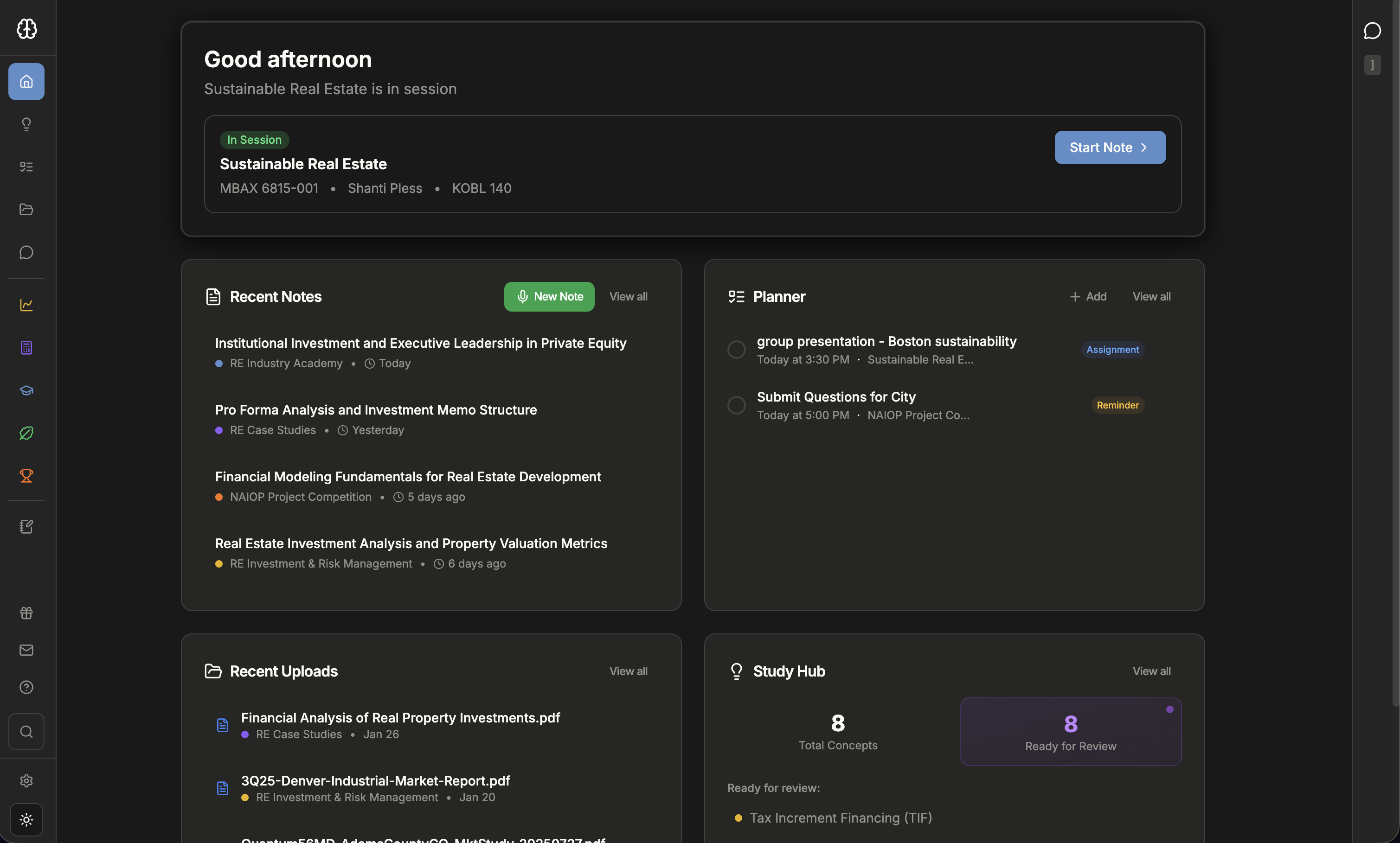 Lobe dashboard in dark mode